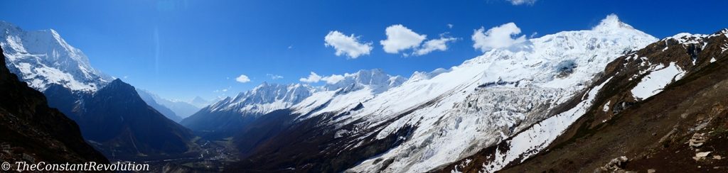 Manaslu panoramic view